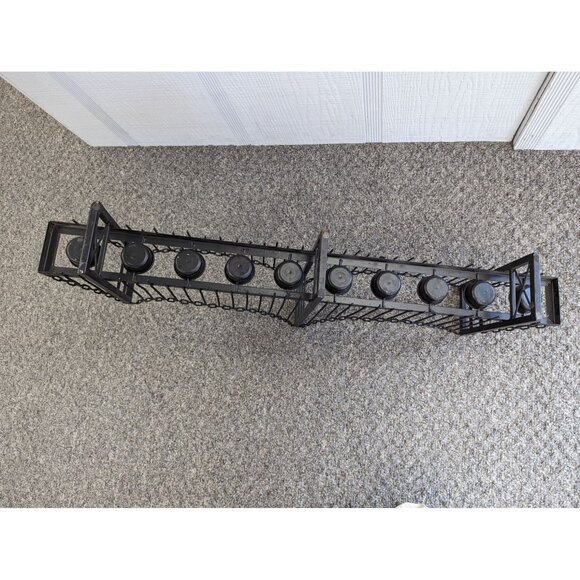 Suspension Bridge 10 Tealight Holder Table Decor Metal Black 32" 3 Towers - Picture 10 of 11